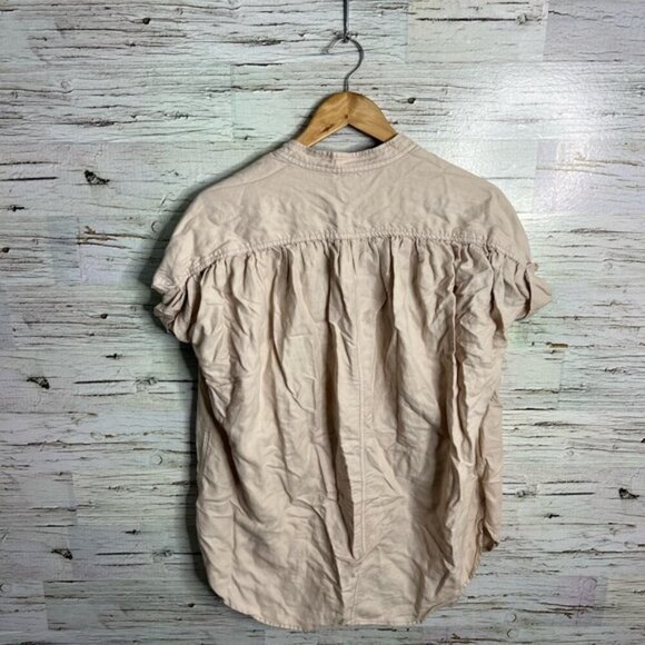 Wilfred Aritzia Bertillon Blouse Blush top cream size xs oversized - Picture 6 of 6